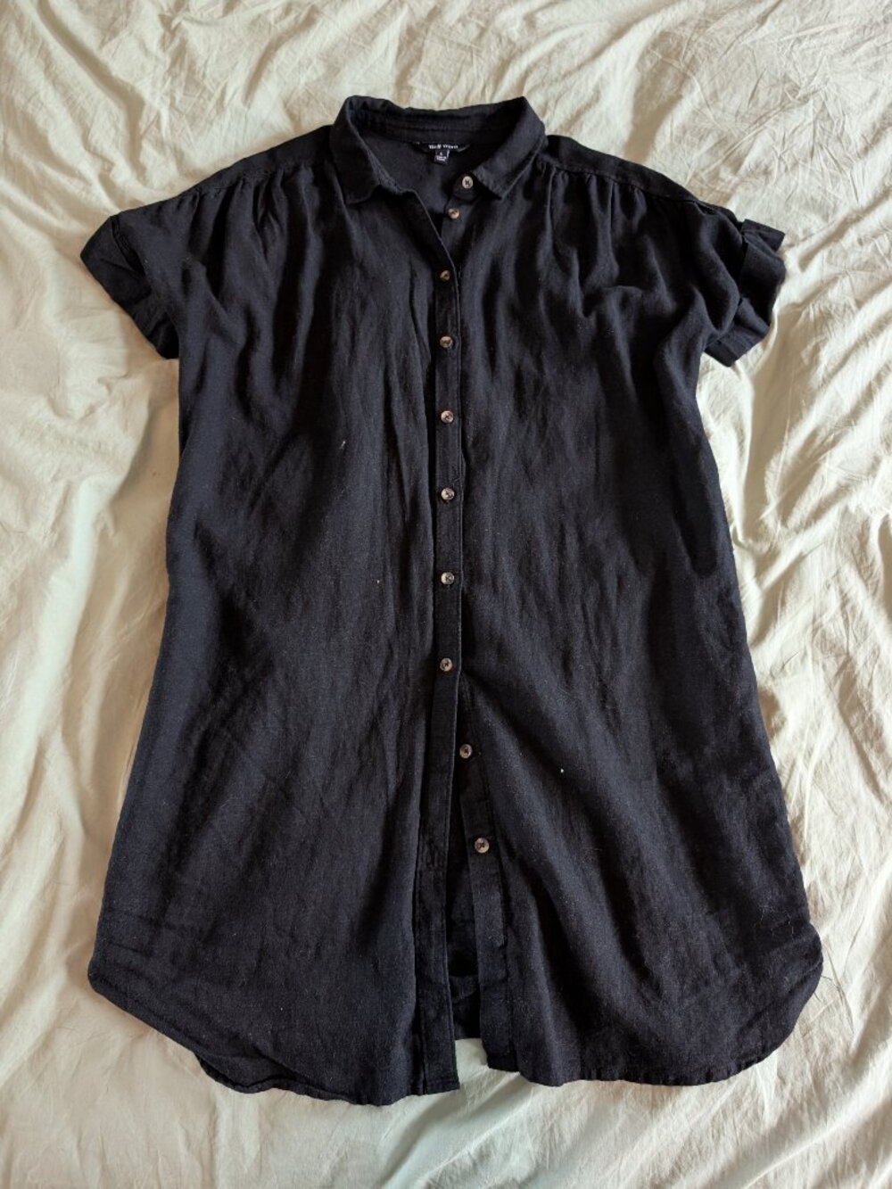 Well Worn Linen Button Down Dress